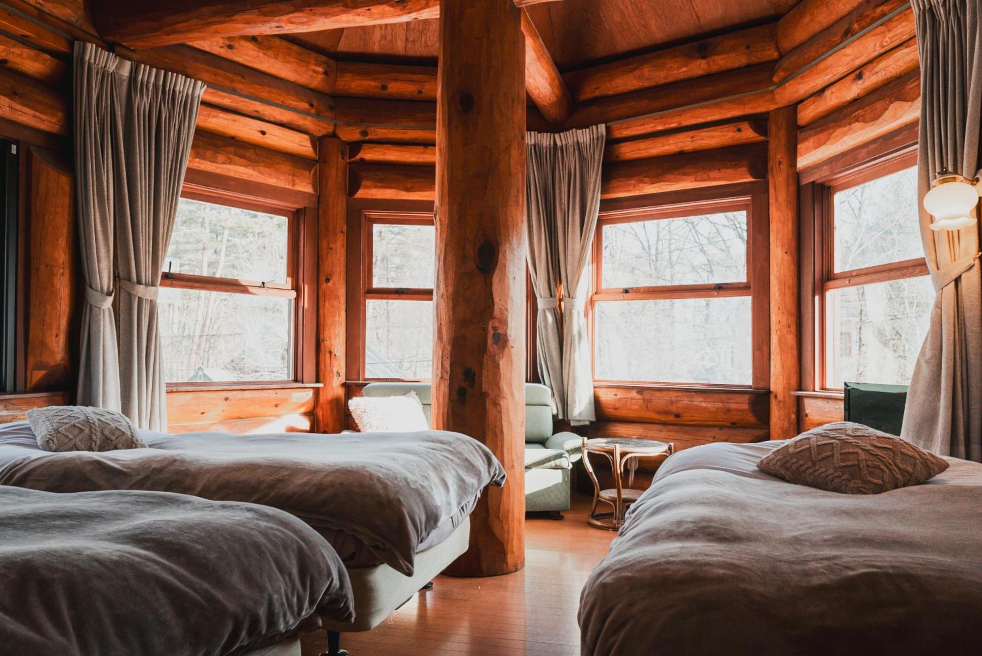Hakuba Pension & Log Hotel Meteor Esterno foto